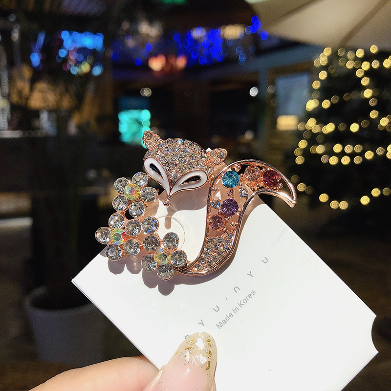 Ghim Cài Áo Đính Đá Nhân Tạo Sang Trọng Nhiều Kiểu Tùy Chọn Cho Nữ