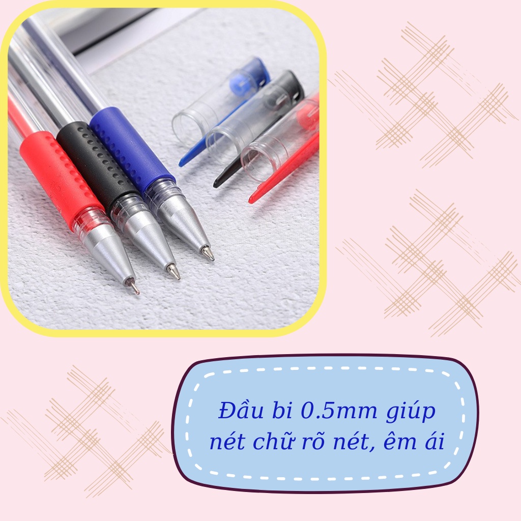 Bút Bi Nước Mực Gel MINI ngòi 0.5mm, Bút Dễ Thương Nhiều Màu Xanh Đen Đỏ Viết Đều Êm Trơn Cho Học Sinh, Văn Phòng
