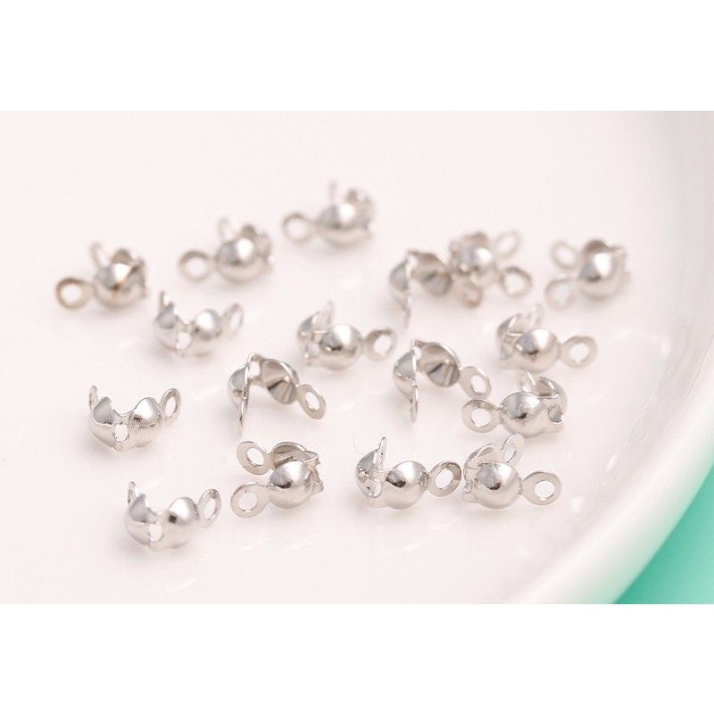 100 Sò kẹp che nút thắt dây làm móc nối vòng