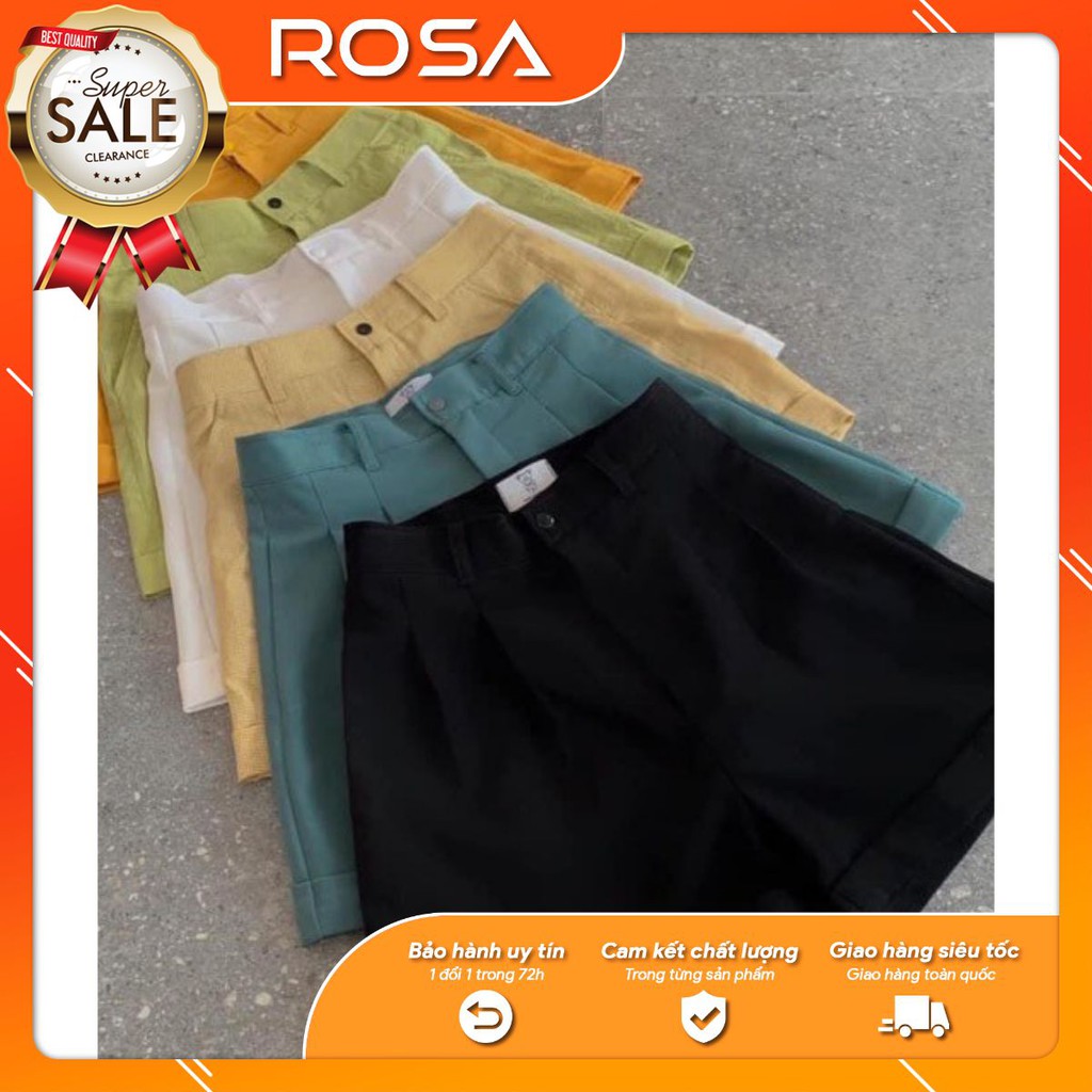 Quần Short Nữ Gập Gấu Siêu Xinh Cá Tính Siêu Hot ROSA
