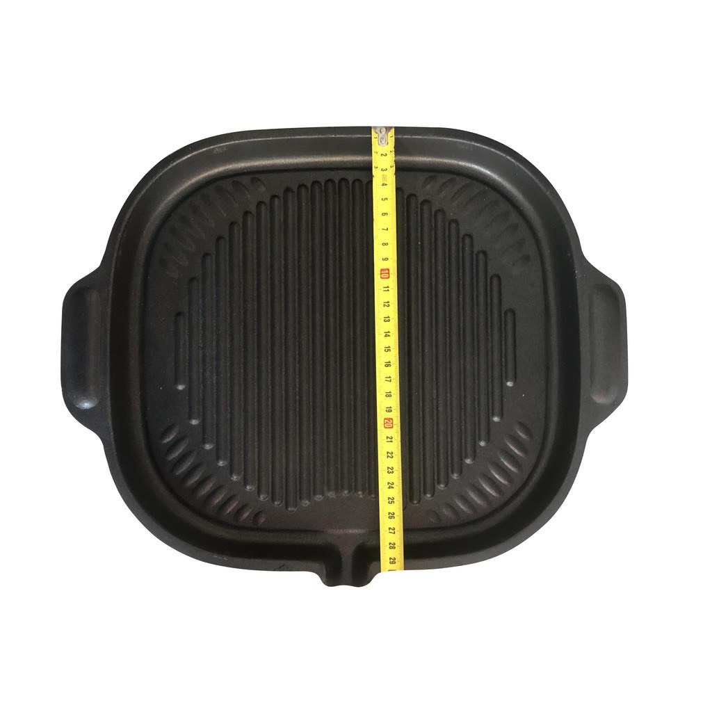 Chảo Nướng Chống Dính Huỳnh Anh Kiểu Dáng Hàn Quốc Có Rãnh Thoát Dầu Tiện Ích