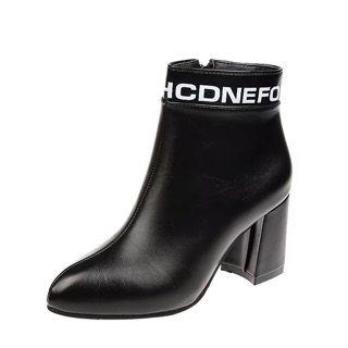 [Hàng oder] Boots da cổ viền chữ (kèm ảnh fb)