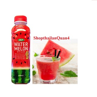 (HCM) Nước ép dưa hấu nha đam OKF 500ml Hàn Quốc HSD 9/2023