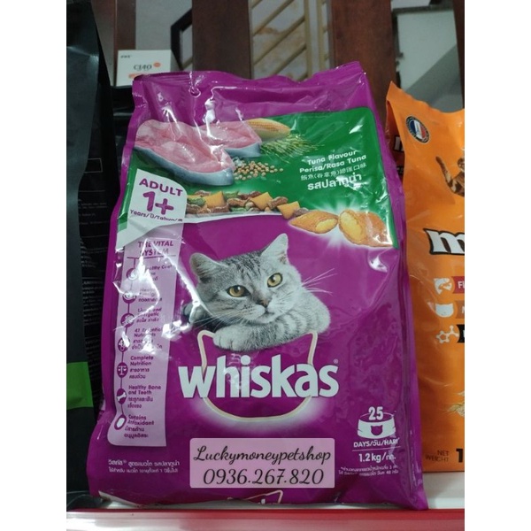 HẠT WHIKAS Mèo Trưởng Thành 1.2KG