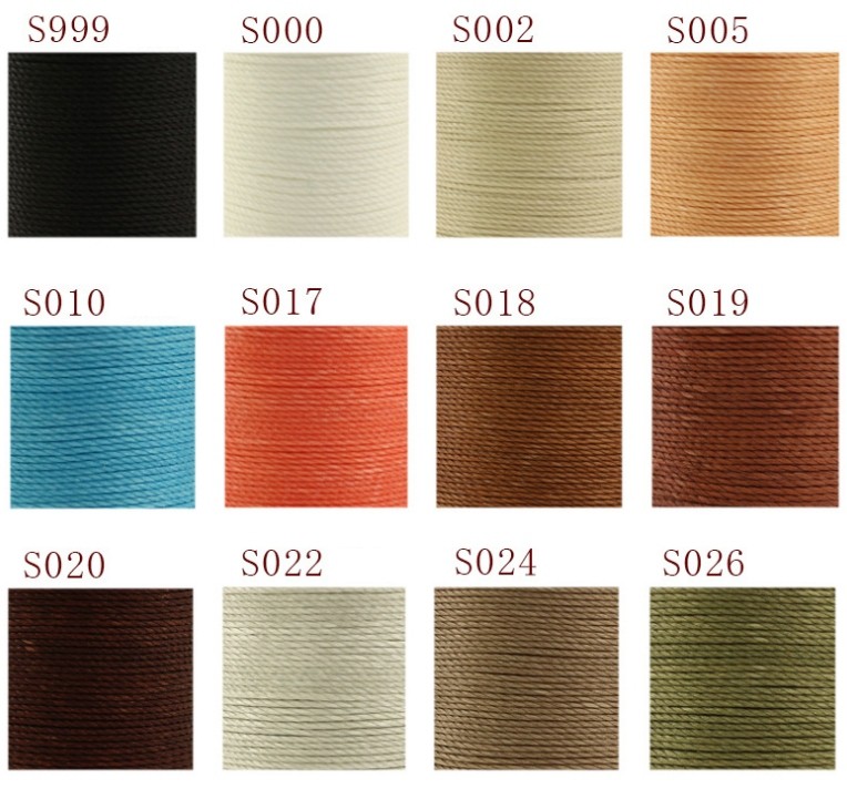Chỉ sáp tròn khâu đồ da 0.45mm - dụng cụ phụ kiện làm đồ da handmade