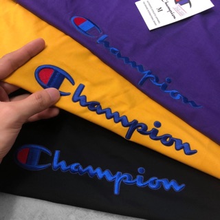 Áo thun Champion logo thêu