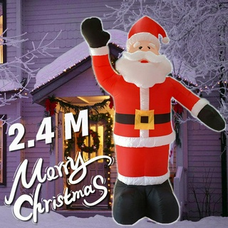 Ông già noel bơm hơi 2.4m trang trí giáng sinh