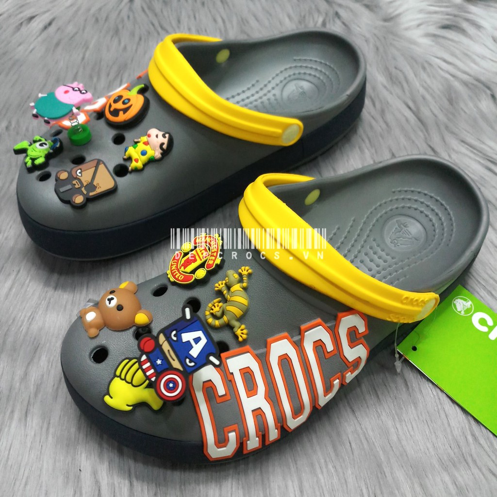 (Cao cấp) Dép sục cross band logo unisex, dép cross nam nữ, dép sục stickers giá rẻ - Cross house