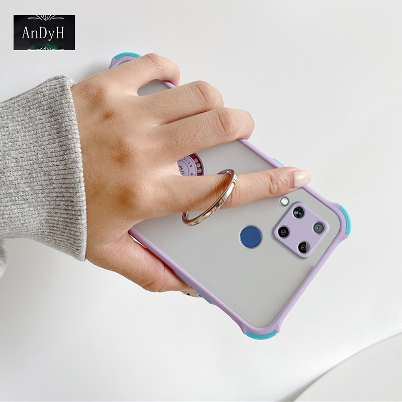 Ốp Lưng Chống Sốc 4 Lớp Có Giá Đỡ Hình Tròn Cho Oppo Realme C12 C15 Narz 20 Nrz 30a | BigBuy360 - bigbuy360.vn