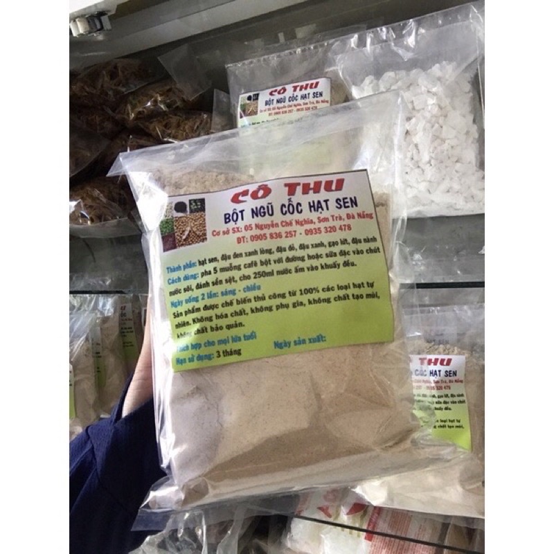 BỘT NGŨ CỐC HẠT SEN NGUYÊN CHẤT 100%