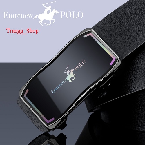Thắt Lưng Nam EMRENEW POLO Da Bò 2 Lớp Full Hộp Đựng