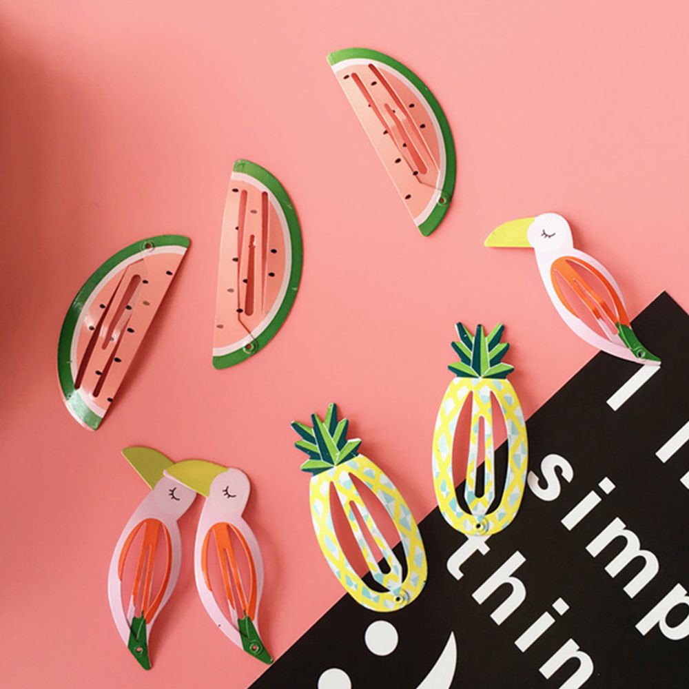 Kẹp tóc hình trái thơm nhiều màu đáng yêu