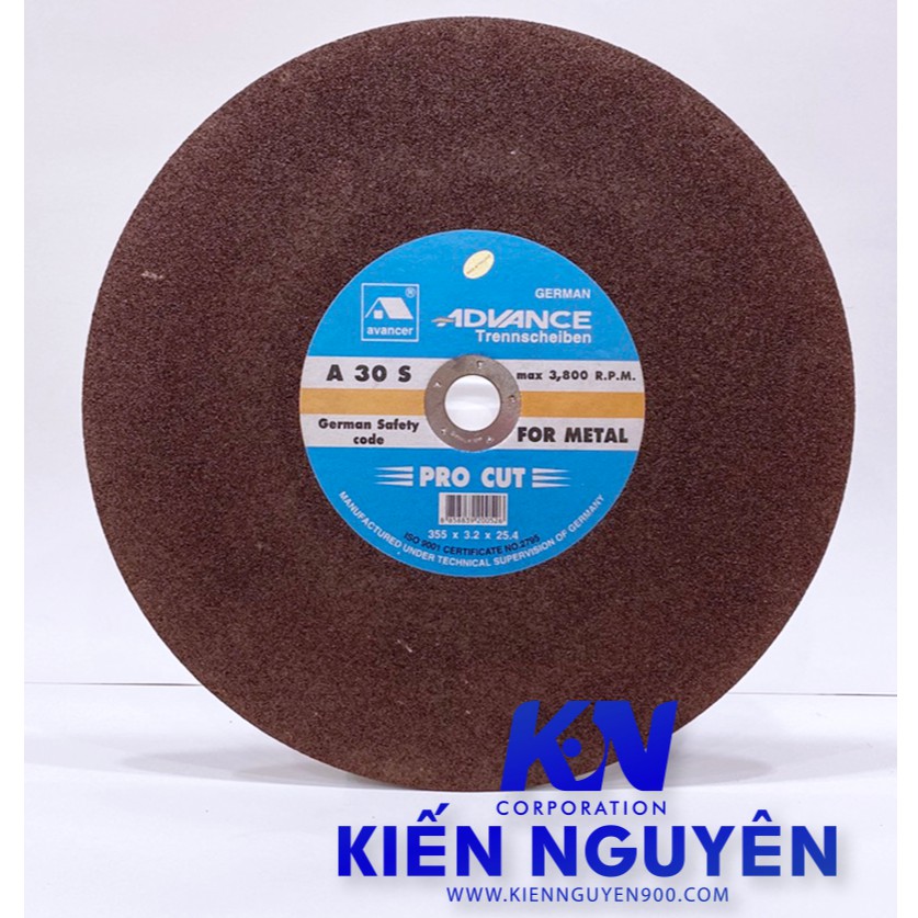 Đá cắt sắt 355 x 3.2 x 25.4 ADVANCE Thái Lan