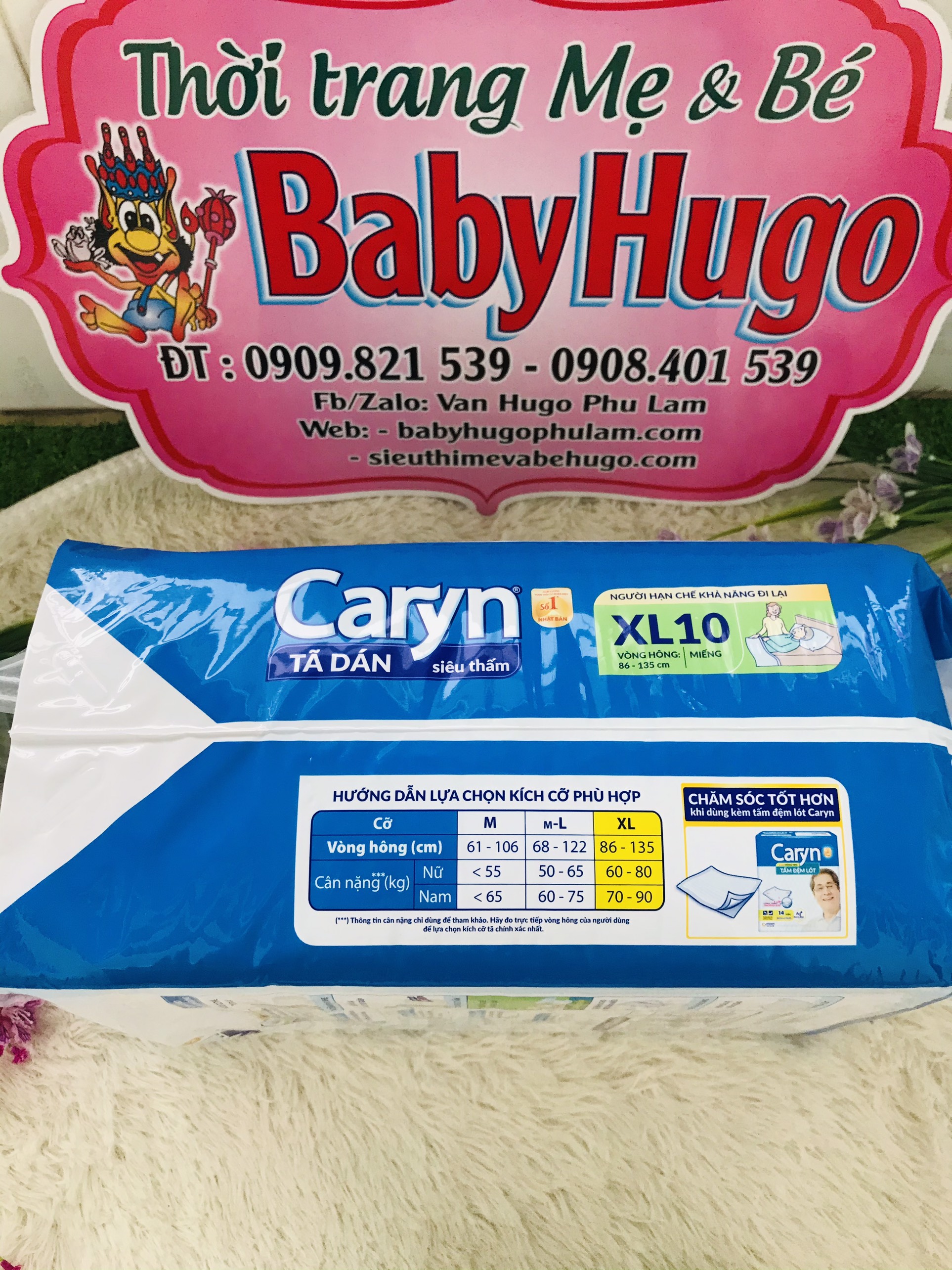 Tã dán người lớn Caryn XL 10 miếng