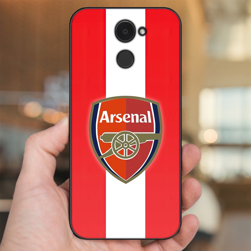Ốp lưng Huawei Y7 Prime viền đen in hình Arsenal FC