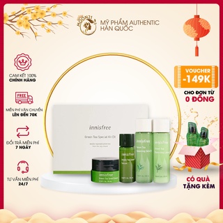 Bộ kit Innisfree trà xanh - Bộ dưỡng da trà xanh Innisfree Green Tea Mini Kit Auth Hàn Quốc