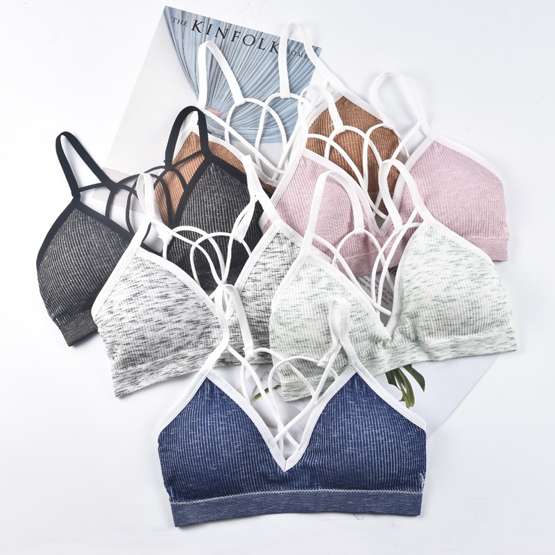 Áo ngực đan dây chất liệu thoải mái quyến rũ cho nữ