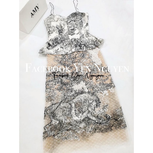 AMY STORE ⤑ Váy Amy dáng peplum 2 dây sang chảnh ⇿〈Giá gốc 2.950〉