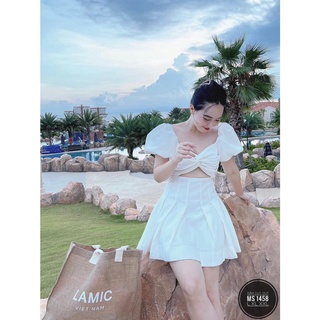 Đầm cut out xếp ly bigsize