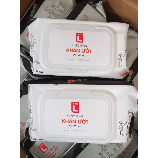 Khăn ướt lotte 120 miếng / 1 gói