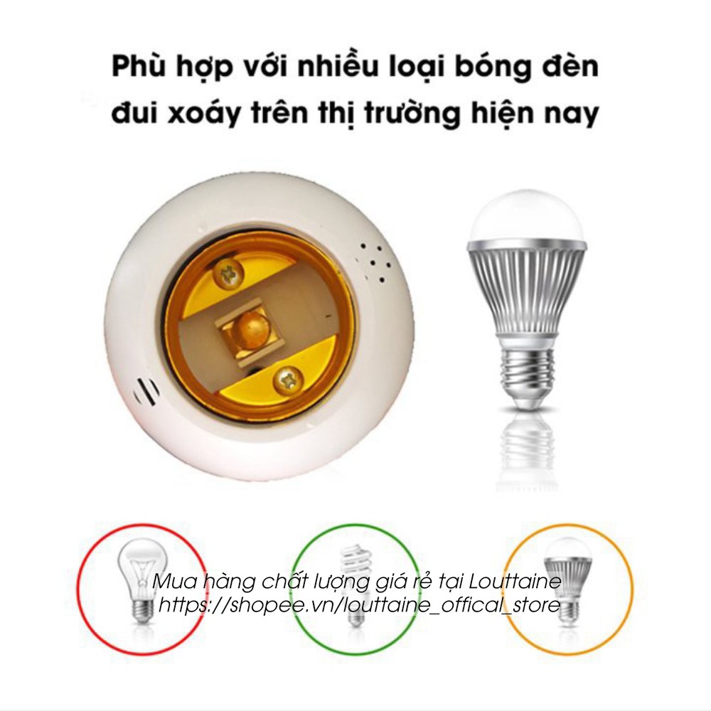 Đui đèn cảm biến âm thanh tự động sáng trong tối thông minh, đui đèn cảm ứng âm thanh lên tới 60 dB