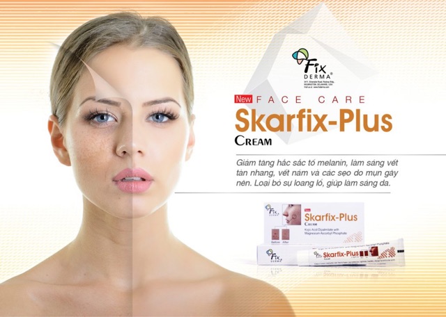 Skarfix Plus Cream 15gr - Kem dưỡng sáng da, mờ thâm nám Fixderma