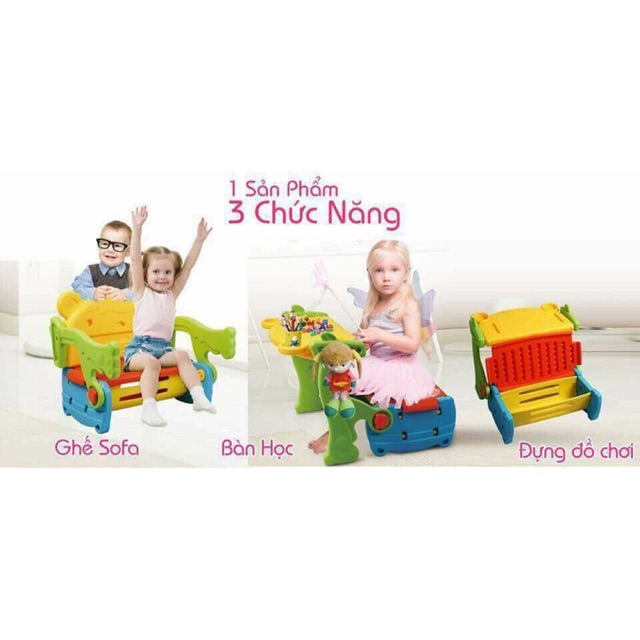 Bộ bàn ghế đa năng 3 trong 1 cực tiện lợi