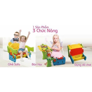 Bộ bàn ghế đa năng 3 trong 1 cực tiện lợi