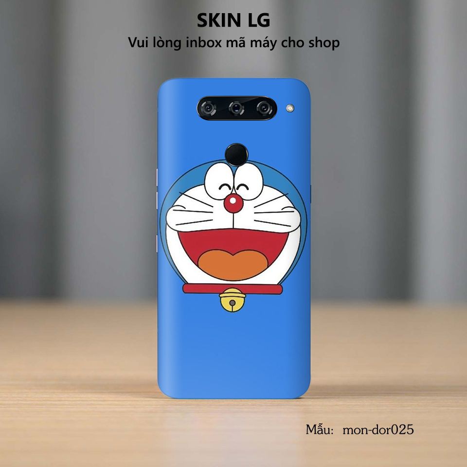 Skin dán cho các dòng điện thoại LG G6 - G7 - G8 in hình Doraemon cực đáng yêu