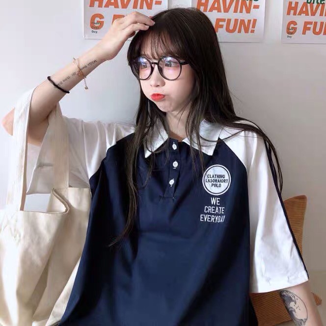 ÁO POLO EVERYDAY PHỐI VIỀN SỌC ĐEN TRẮNG ULZZANG