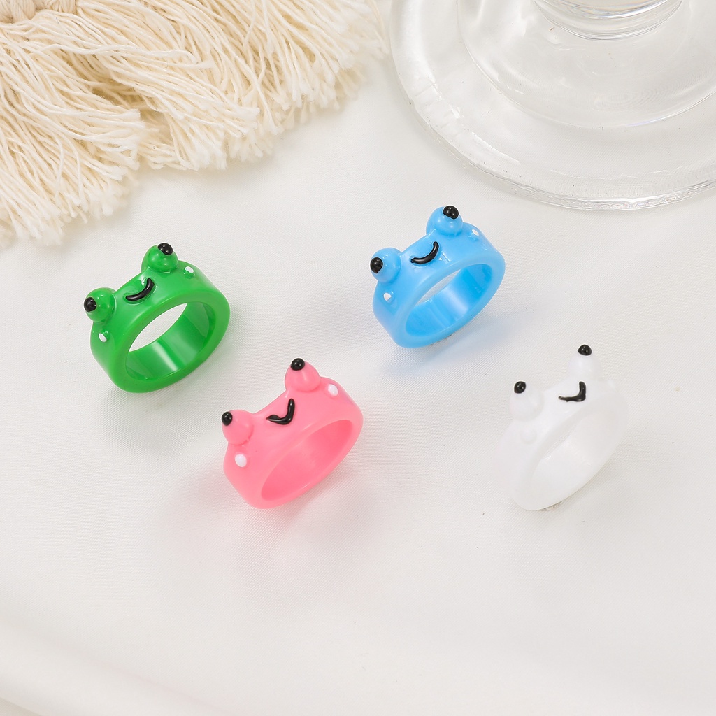 Nhẫn Hình Ếch Cười Dễ Thương Vui Nhộn Cho Nữ