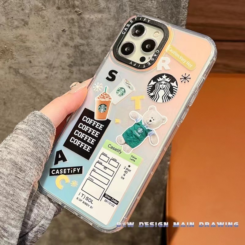 Ốp Điện Thoại Mềm Chống Sốc Màu Laser Cho iPhone 13 12 11 Pro MAX IX XS MAX XR 7 8 Plus