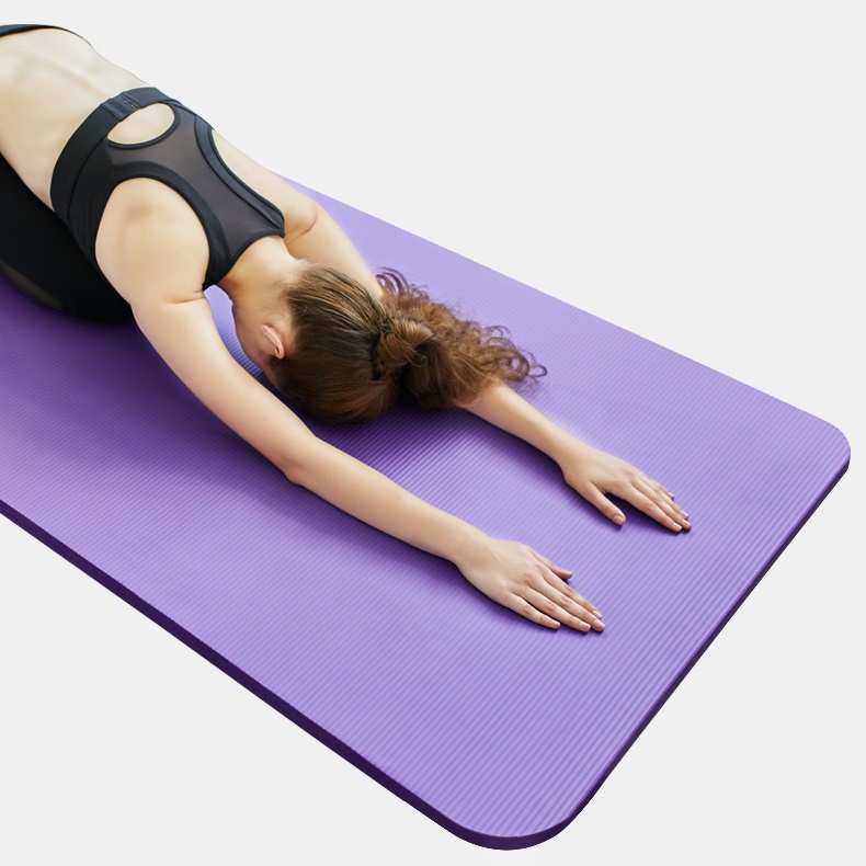 Thảm tập Yoga TPE cao cấp 2 lớp loại giày 6mm, thảm tập thể dục chống trơn chống trượt