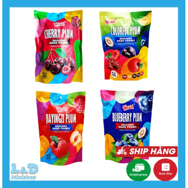 Ô Mai Trái Cây Weisiel Plum 408gr (Mẫu Mới)