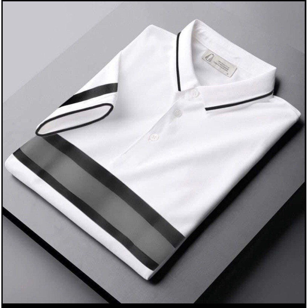 Áo Thun nam cổ bẻ HQ10 phối vải cá sấu Cotton xuất xịn,chuẩn form,sang trọng-lịch lãm ELEGANT | BigBuy360 - bigbuy360.vn