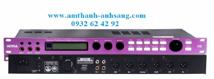 Vang số X6, vang số karaoke, thiết bị karaoke X6, thiết bị chống hú, vang số chống hú