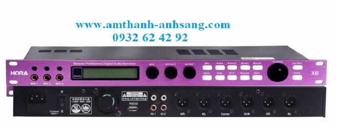 vang số X6, vang số karaoke, thiết bị karaoke X6, thiết bị chống hú, vang số chống hú