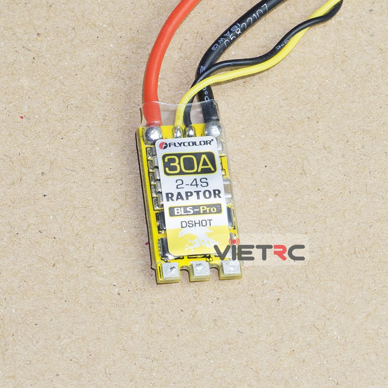 Mạch điều tốc Flycolor Raptor BLS 30A Pro (2-4S BLHeli-S ESC) cho máy bay điều khiển từ xa