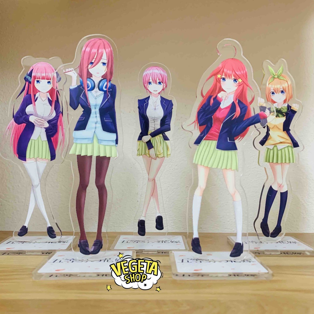 Mô Hình Tượng Standee Acrylic Mica 2 mặt - Nhà có 5 nàng dâu - Gotoubun no Hanayome - Ichika Nino Miku Yotsuba Itsuki