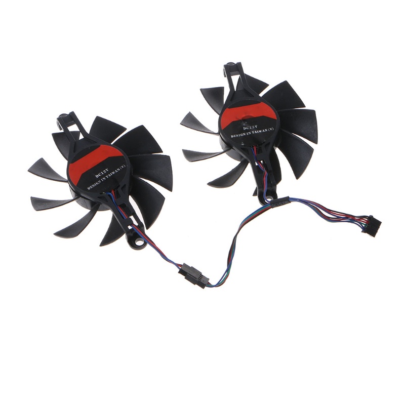 Set 2 Quạt Tản Nhiệt 75mm 4pin Vga 12v Nhiều Màu Sắc | BigBuy360 - bigbuy360.vn
