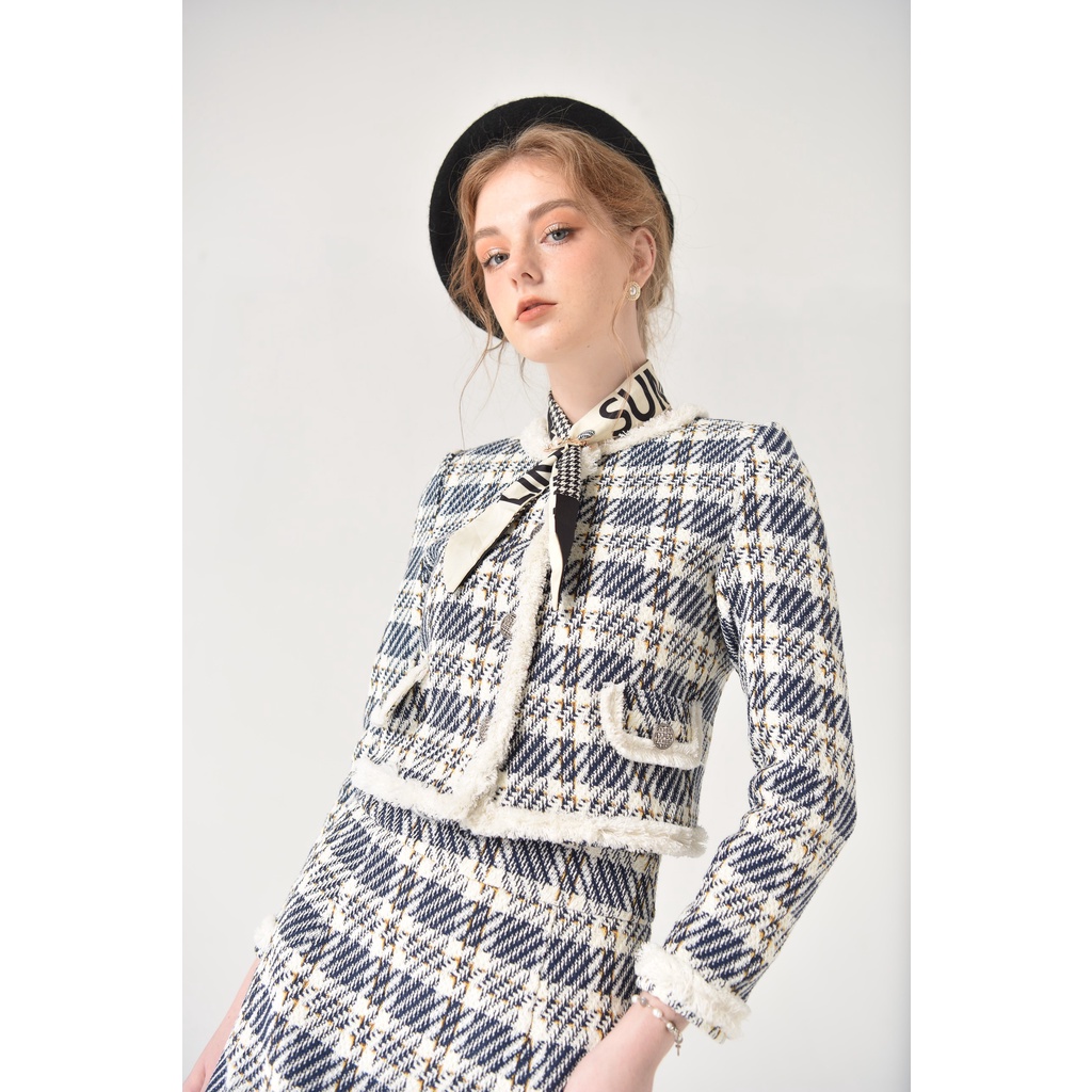 TIFFANY STUDIOS - Set Áo Và Chân Váy Kẻ Sọc - ELEANOR SET