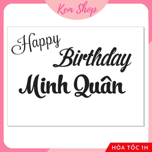 Cắt chữ decal dán bóng Jumbo khổng lồ thiết kế theo yêu cầu - Kemshop K230