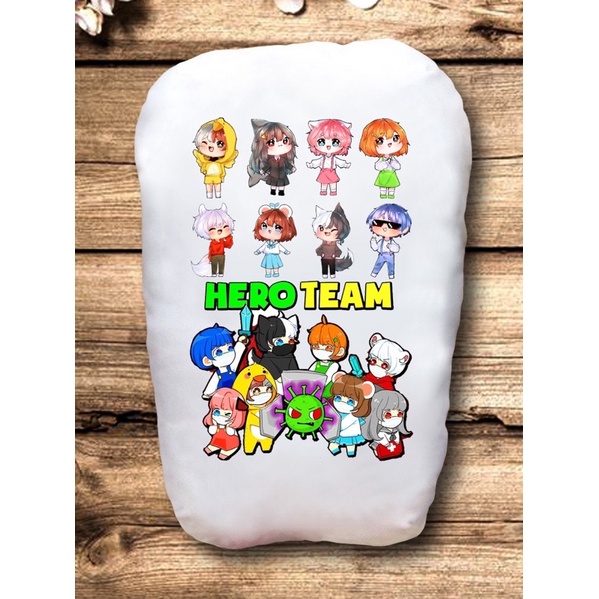 gối ôm ngủ hero team 2 mặt ảnh 25-50cm