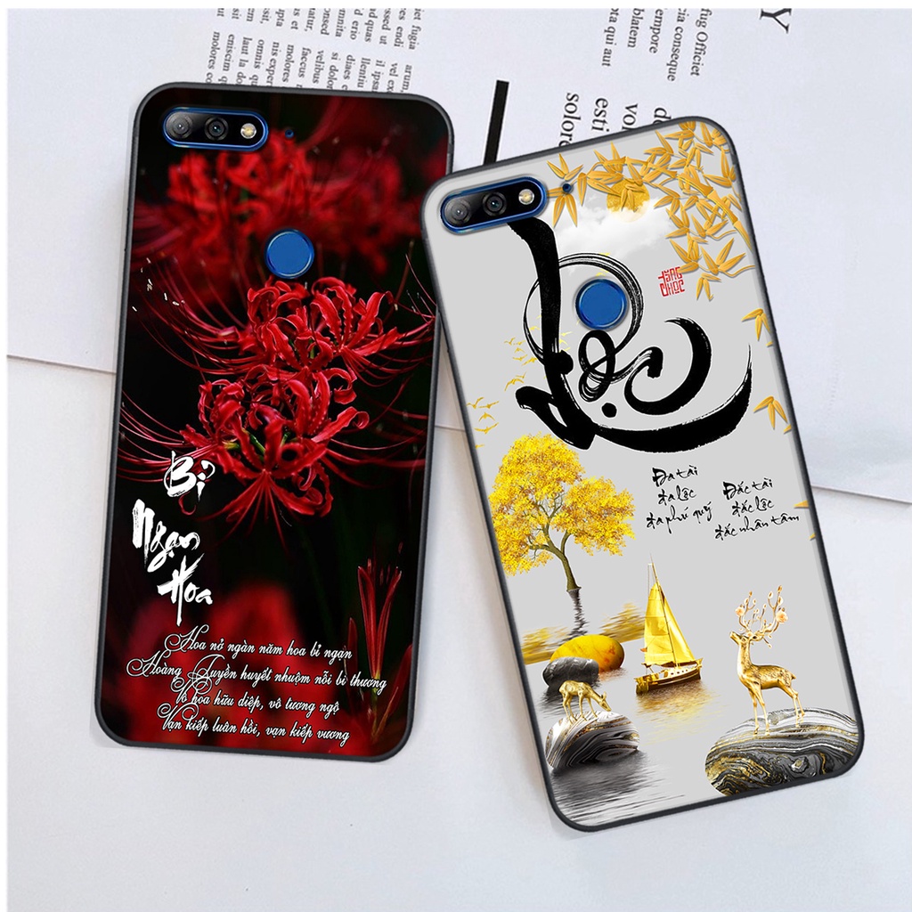 Ốp lưng Huawei Y7 PRIME 2018 in hình chữ tài chữ lộc, Cha Mẹ, bình an SIÊU ĐẸP