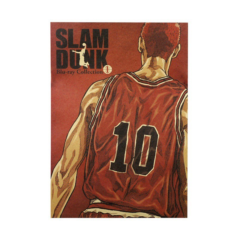 Áp Phích Treo Tường Trang Trí Hình Nhân Vật Anime Slam Dunk 2018