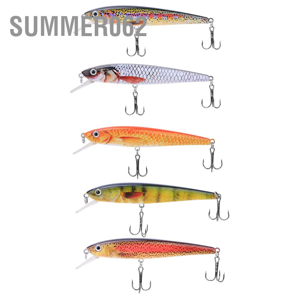 Mồi câu cá nhân tạo bằng nhựa cứng mắt 3D giống thật 11cm