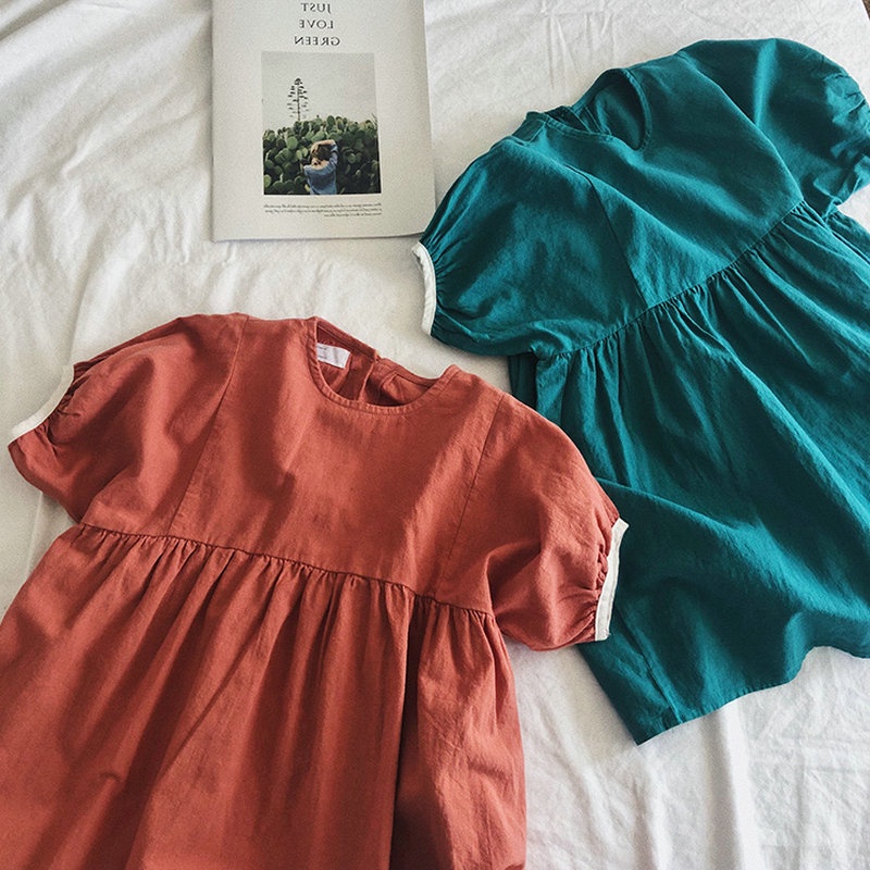 VT3 Size90-130 (9-25kg) Váy Đầm bé gái (Đầm vintage) Thời trang trẻ Em hàng quảng châu