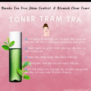 [DÀNH CHO DA MỤN ] toner naruko trà tràm