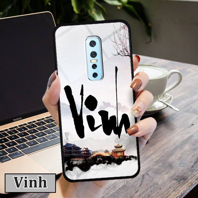 Ốp lưng kính 3D Vivo V17 Pro-chữ thư pháp ý nghĩa