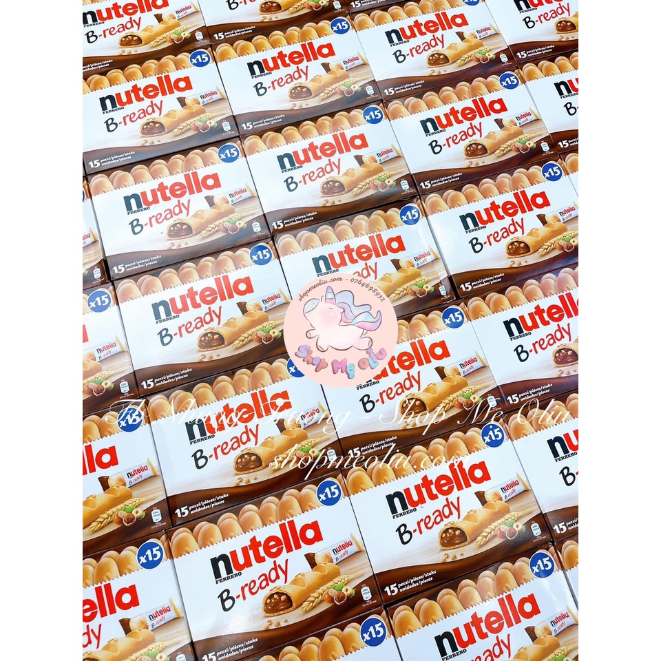 [DATE 12/2023] Bánh quy NUTELLA nhân socola hạt phỉ hộp 15 cái - Hàng Pháp